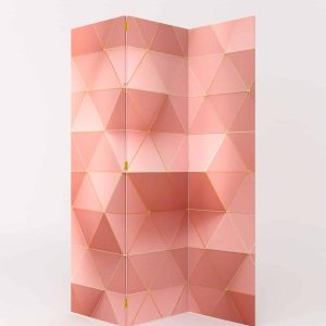 BIOMBO GEOMÉTRICO ROSA