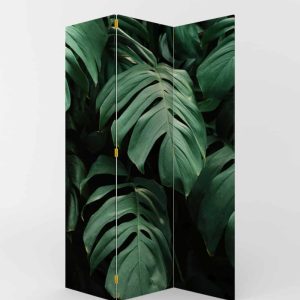 BIOMBO HOJAS TROPICALES VERDE