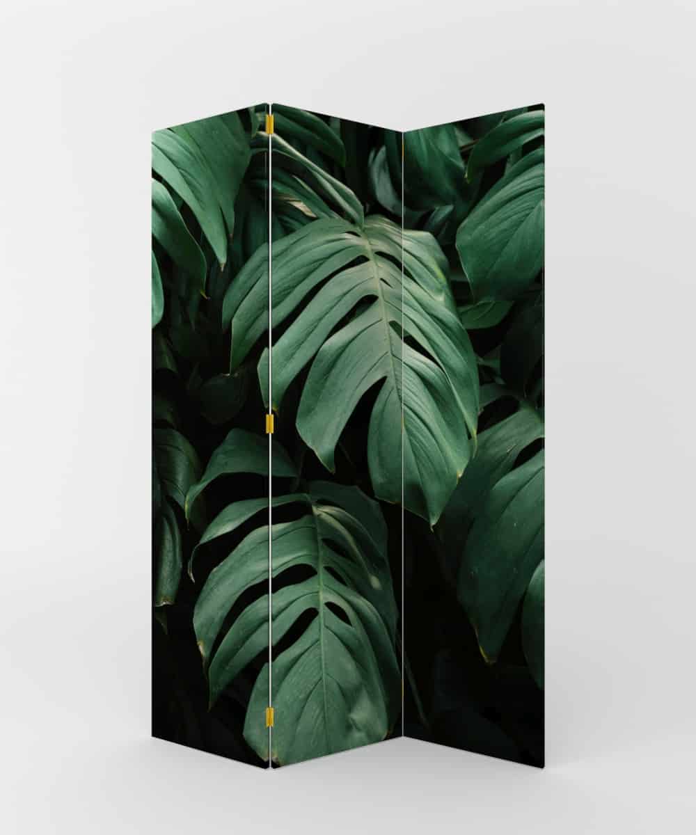BIOMBO HOJAS TROPICALES VERDE