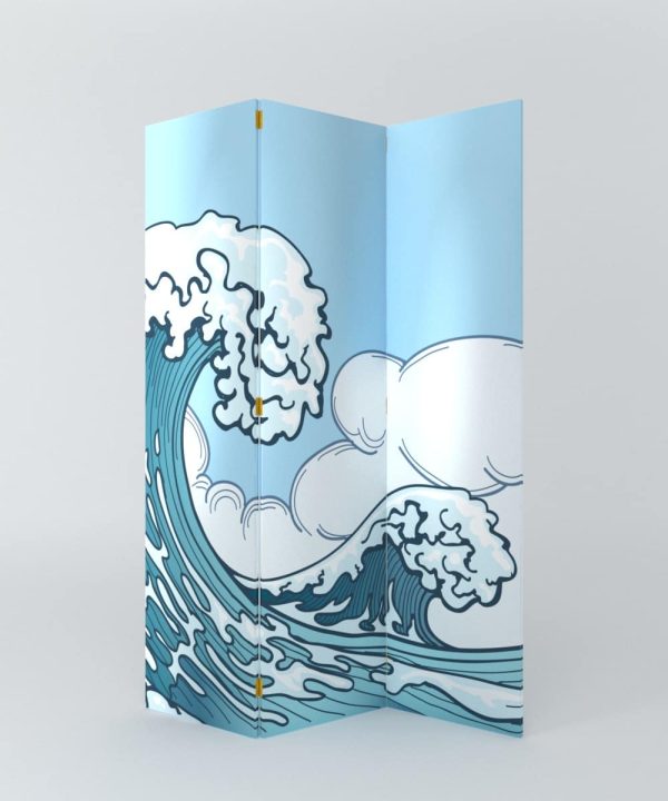 BIOMBO ARTE OLA JAPONESA