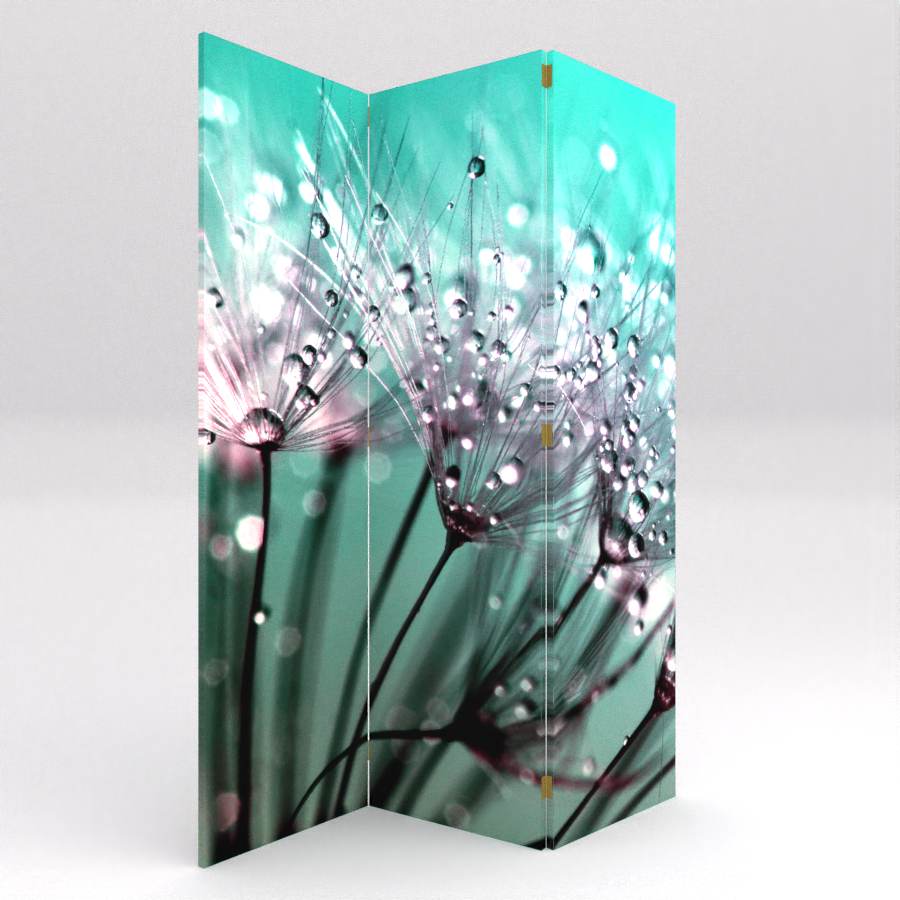 BIOMBO DIENTE DE LEÓN FONDO AZUL