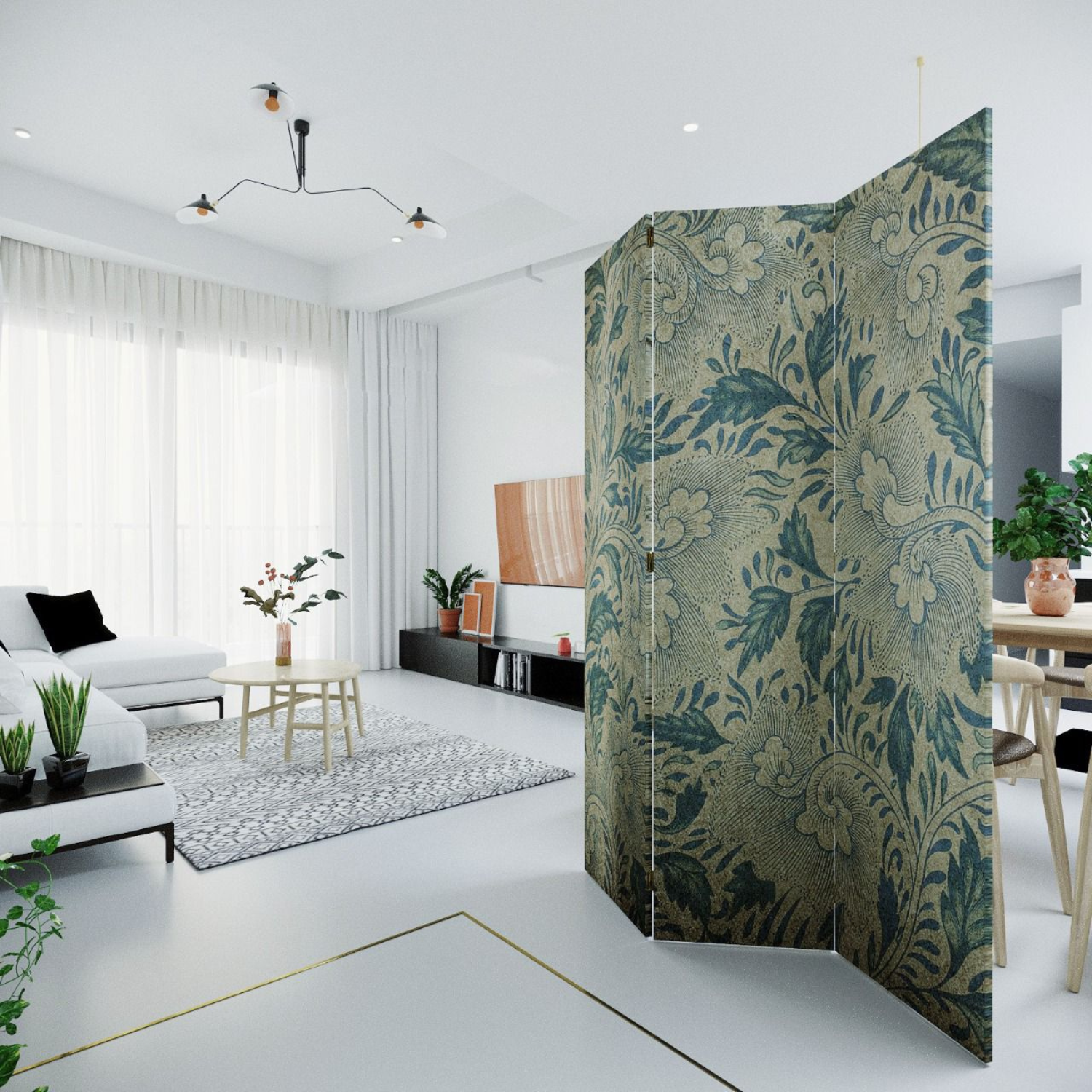 BIOMBO ESTAMPADO VINTAGE - Imagen 2