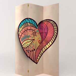 BIOMBO DISEÑO DE CORAZÓN