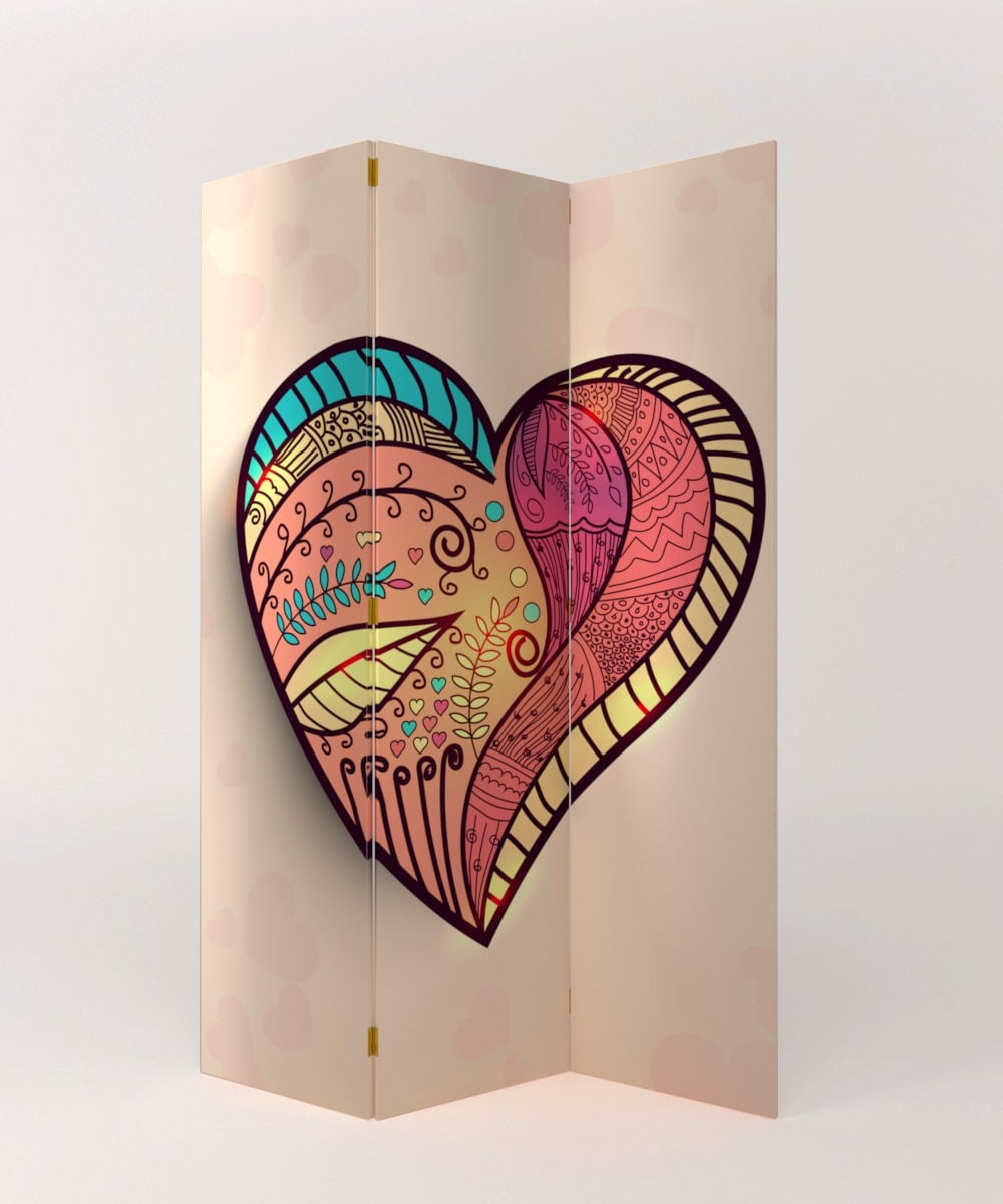 BIOMBO DISEÑO DE CORAZÓN