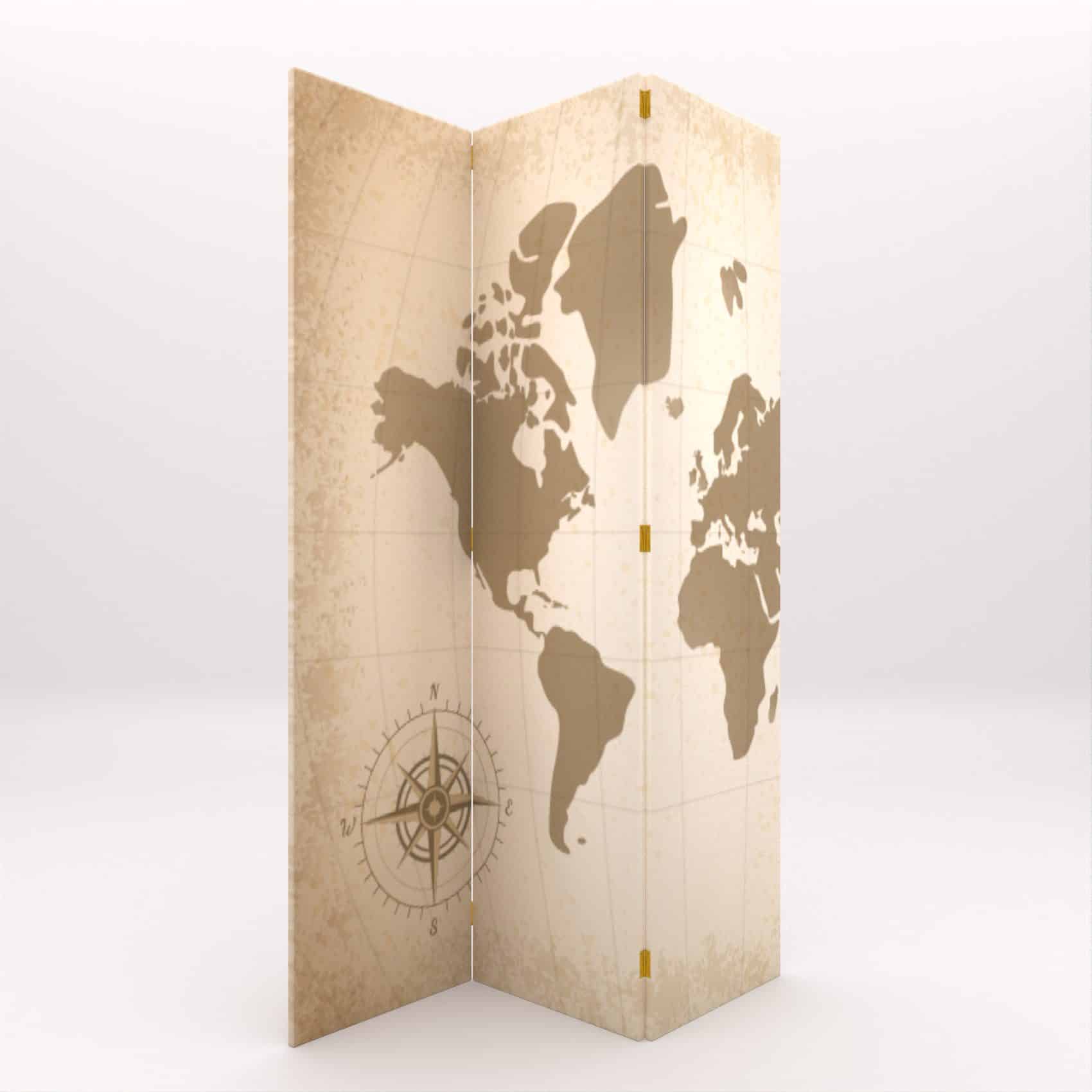BIOMBOS MAPA VINTAGE