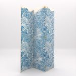 BIOMBO ESTAMPADO AZUL VINTAGE 2 PANELES